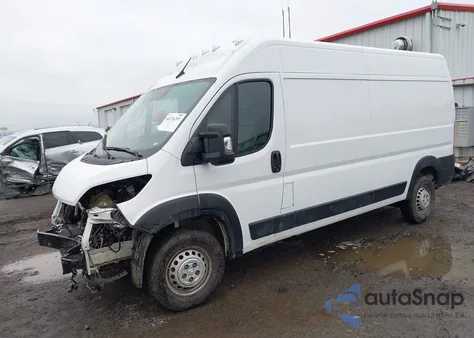 2025 Ram Promaster 2500 Tradesman High Roof 159 Wb W/Pass Seat z USA, uszkodzony, nr VIN 3C6LRVDG1SE507515